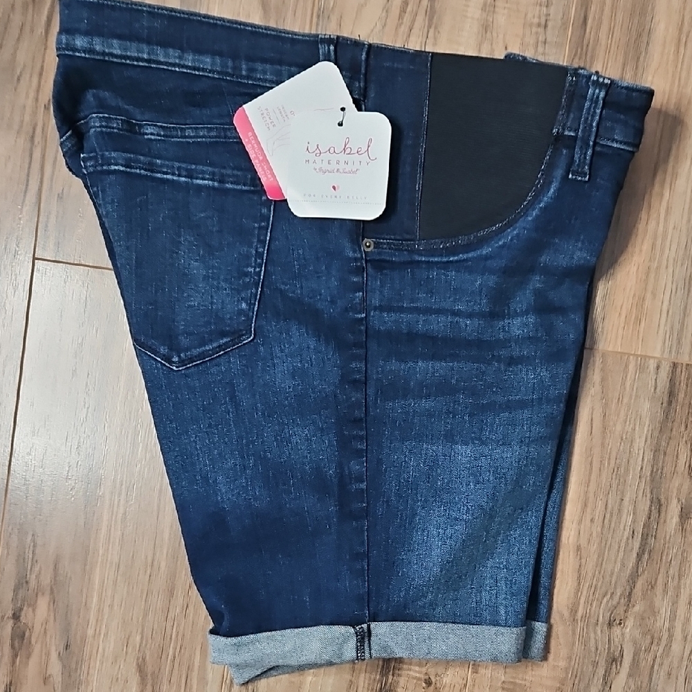 Isabel Maternity by Ingrid & Isabel Bermuda Jean Short With Side Panel 18